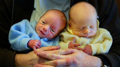 About three per cent of babies born are twins.