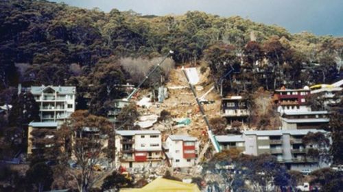 A file photo of the destruction following the landslide.