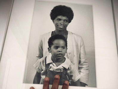 Lenny Kravitz and mother