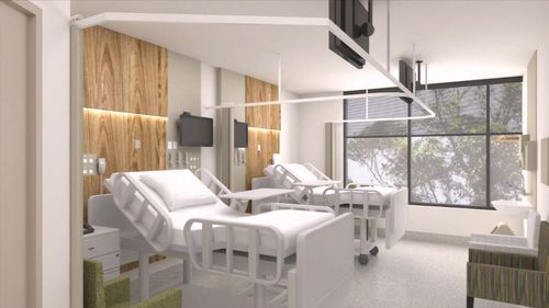 The new building will include world class intensive care, coronary and cardiac wards. Picture: 9NEWS