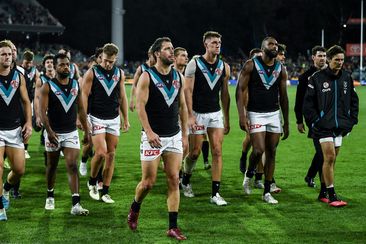 Port Adelaide were dismal, as Connor Rozee was subbed off.