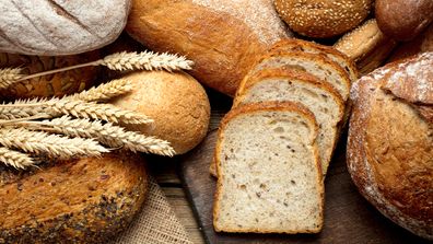 Bread loaf multigrain white bread wholemeal wheat gluten intolerance 