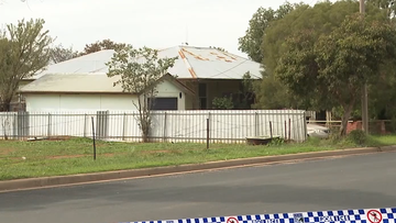 The crime scene after Kenneth Campbell was found dead in Parkes in May 2020.