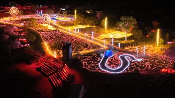 Parrtjima A Festival in Light is on near Alice Springs in the Northern Territory.