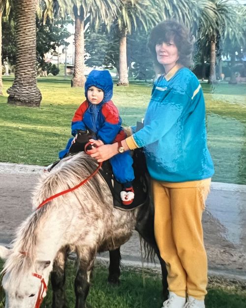 Joel Kleber, pictured with his mother. Joel was first placed into foster care at age 7.