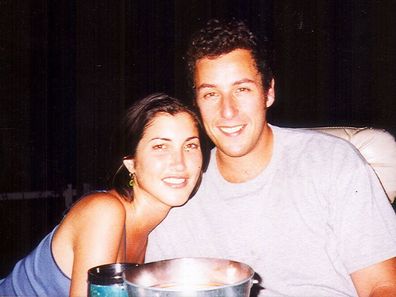 Adam Sandler with Jackie Titone when they first started dating in 1999.