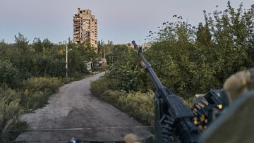 A Ukrainian soldier in his position in Avdiivka, Donetsk region, Ukraine, on Aug. 18, 2023. 