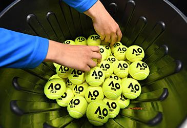 Which company supplies the tennis balls used in the Australian Open?