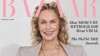 Lauren Hutton poses topless topless at 78 for Harper&#x27;s Bazaar.