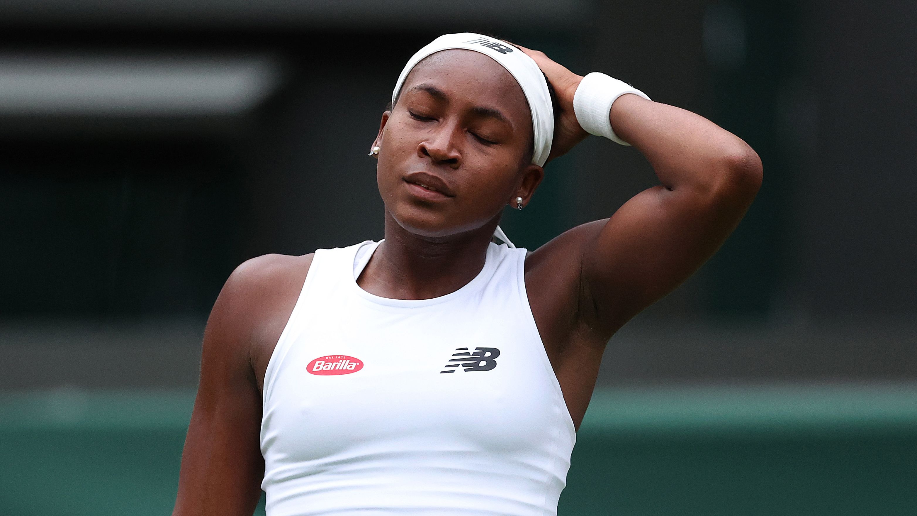 Coco Gauff was bundled out of the first round at Wimbledon by 2020 Australian Open winner Sofia Kenin.