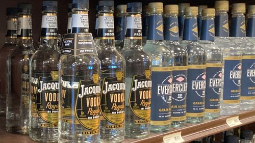 All liquor coming from Russia will no longer be sold.