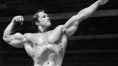 Austrian-born bodybuilder Arnold Schwarzenegger in 1966