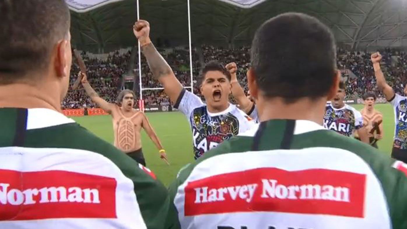 Indigenous All Stars and Maori All Stars come face to face in spirited pre-game