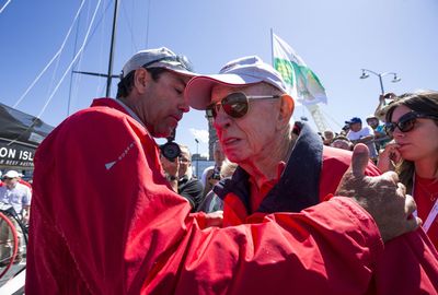 Wild Oats XI owner Bob Oatley confirming the boat would be back next year. (AAP)
