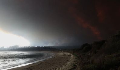 Emily bushfire doco beach