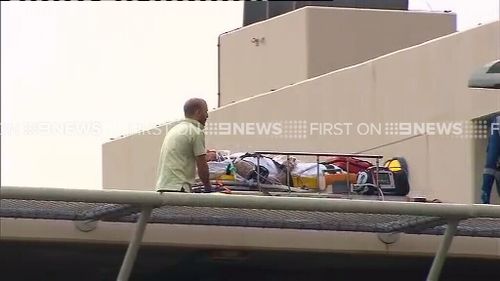 The victim was airlifted to St George Hospital. (9NEWS)