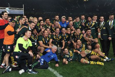 The win was redemption for the five Kangaroos that played in 2008. (AAP)
