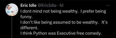 Eric Idle tweets