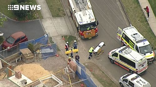 Paramedics performed CPR on a man at Carlingford but he has since died. (9NEWS)