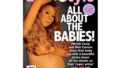 Mariah Carey Pregnant Nude - Pregnant Mariah Carey poses nude for magazine cover - 9Celebrity