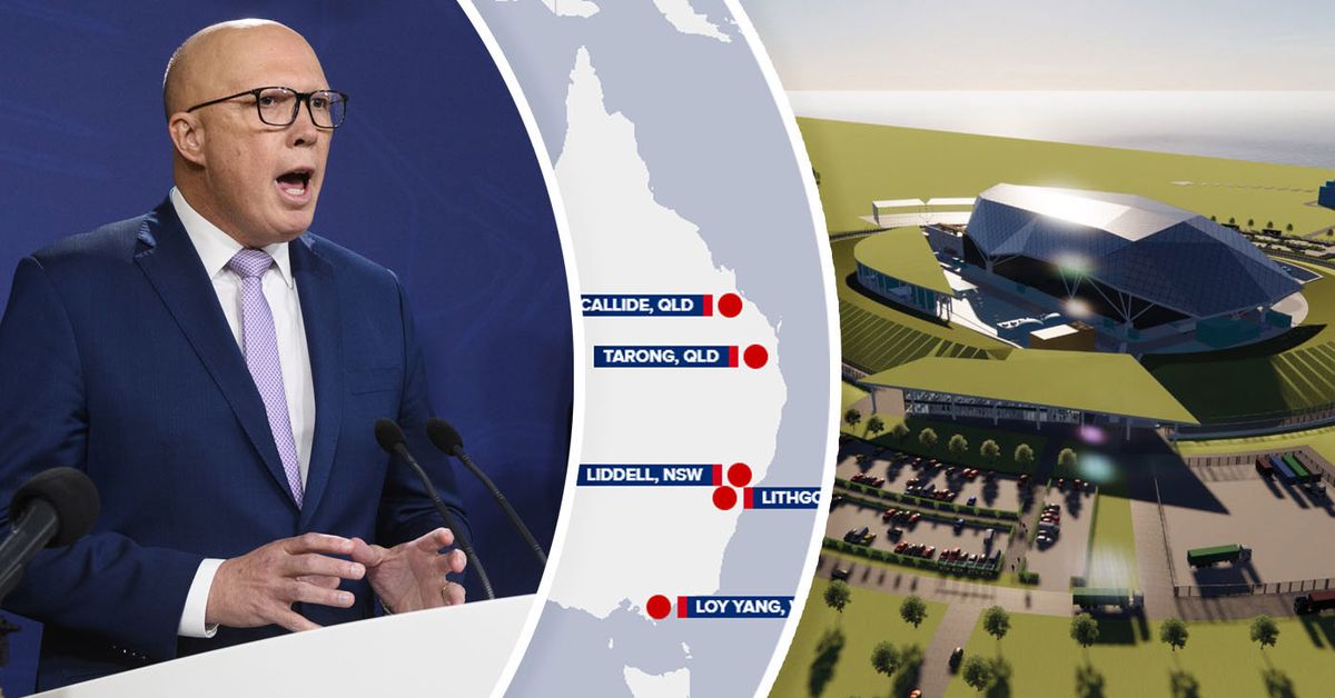 Dutton reveals locations of nuclear power plants under Coalition plan