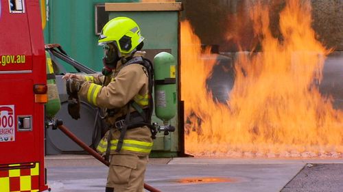 The new recruits attended a staged unit fire and a car rescue.