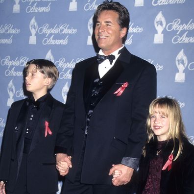 Actor Don Johnson, Melanie Griffith's son Alexander Bauer and daughter Dakota Johnson