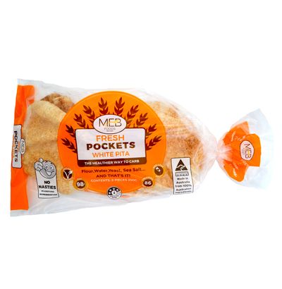 MEB Foods Wholemeal Pita Pockets