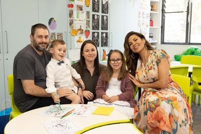 Eva Mendes visits families at Ronald McDonald House, Westmead to celebrate McHappy Day 2022. The Hollywood actress is the ambassador for McHappy Day 2022.