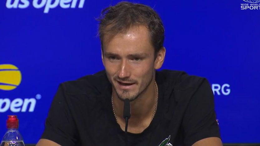 Daniil Medvedev in his post-match press conference after being eliminated from the US Open by Nick Kyrgios.