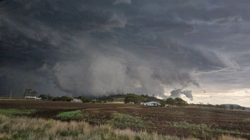 The storms are expected to continue into the evening.