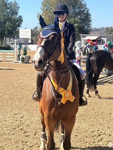 Grace Wahlberg with horse