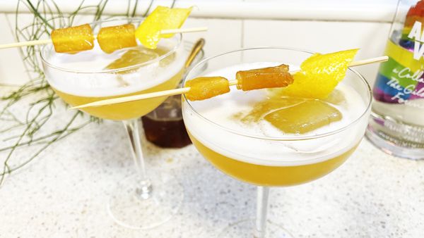 The fired up ginger honey bees knees cocktail