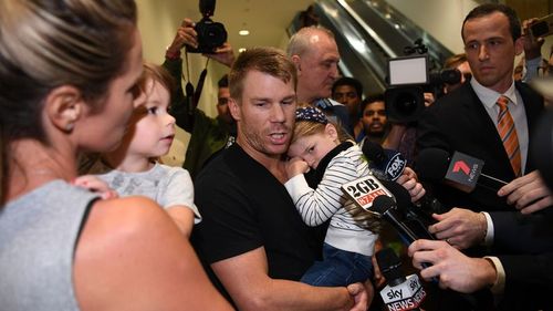 David Warner has apologised for letting the team down over the South African ball-tampering incident. (9NEWS)