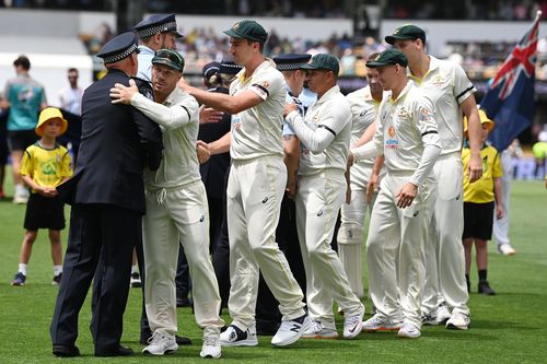 During day one of the First Test match between Australia and South Africa at The Gabba on December 17, 2022 in Brisbane, Australia. 