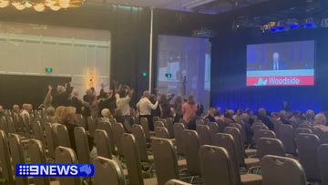 Activists have disrupted Woodside Energy&#x27;s shareholder meeting in Perth.