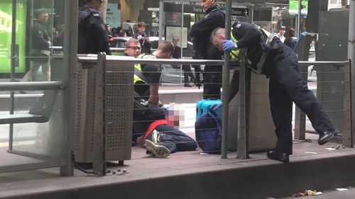 The man was heard on a CBD tram making racist remarks before threatening to shoot passengers on-board. Picture: Supplied.