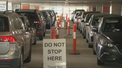 There are long testing queues across Melbourne and Victoria.