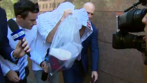 Verger-Giambelluco attending a Melbourne court in January. (9NEWS)