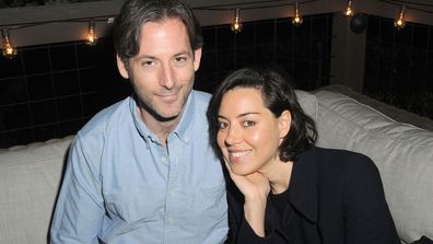 Jeff Baena, writer, director and husband of actress and comedian Aubrey Plaza, has died, according to the Los Angeles County Medical Examiner. The couple is pictured together in this 2016 photo.