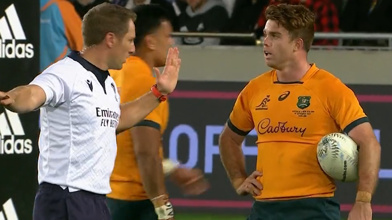 Cheeky Wallabies 'how long?' remark ribs referee after controversial call