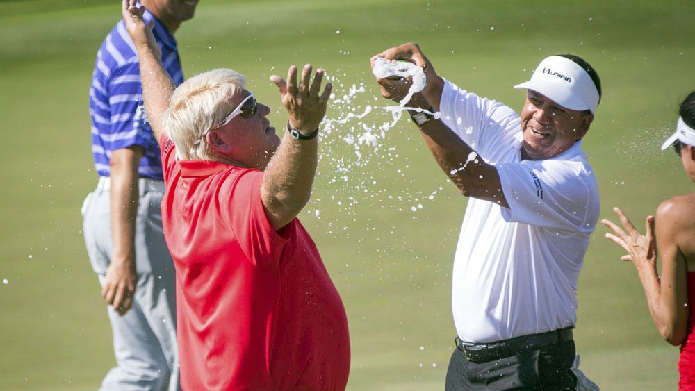 John Daly scores first tournament win in 13 years, gets showered in champagne