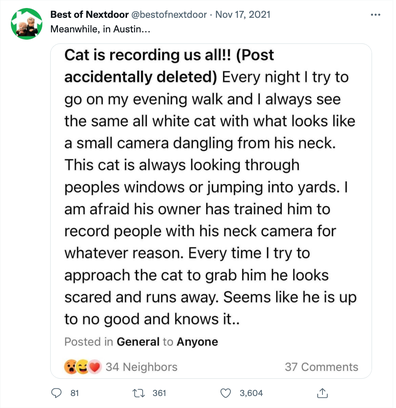 best of nextdoor twitter account shares hilarious neighbourhood drama from bad neighbours