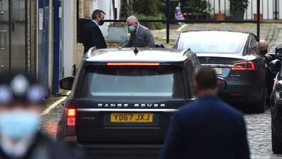 Prince Charles, Prince of Wales visits King Edward VII hospital where Prince Philip, Duke of Edinburgh is currently receiving treatment on February 20, 2021 in London, England