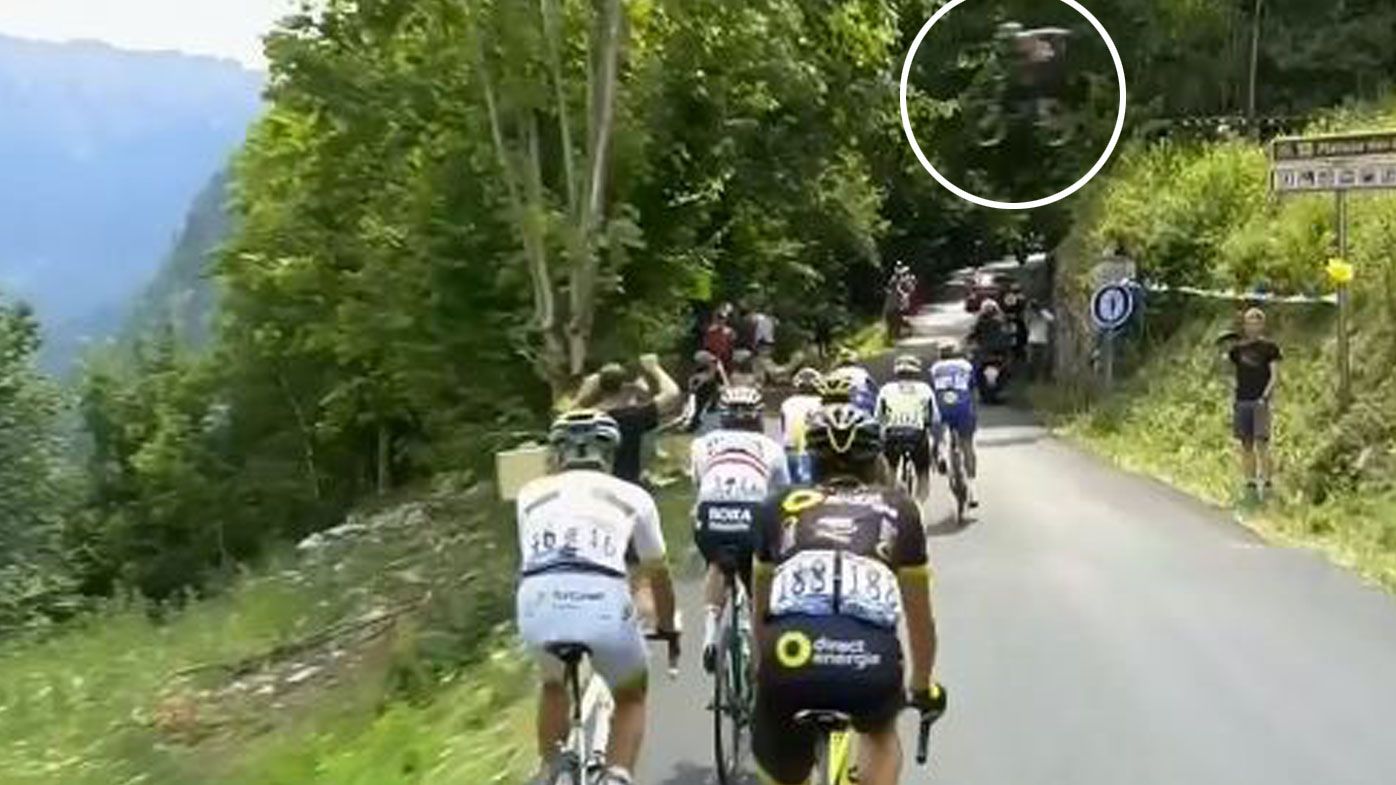 Mountain bike rider steals the show at Tour de France