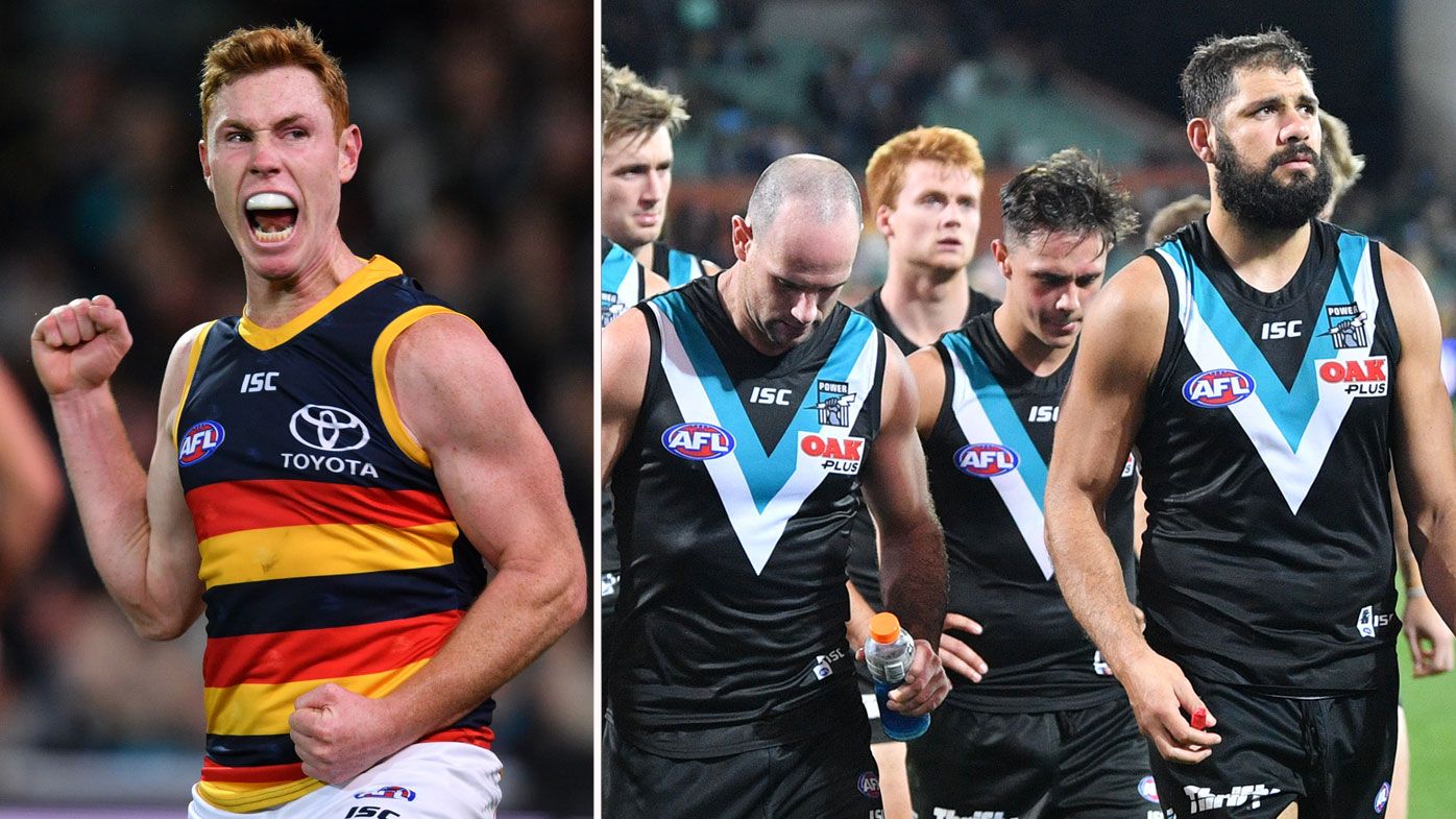 Afl News Adelaide Crows Defeat Port Adelaide Power Tom Lynch