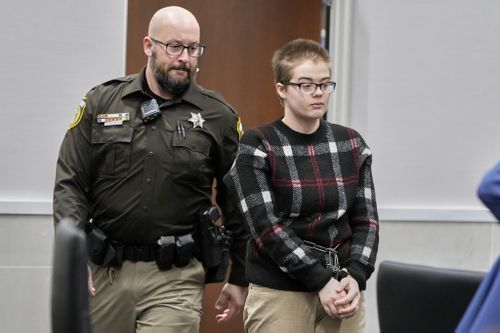 Morgan Geyser appears in a Waukesha County courtroom Thursday, Jan. 9, 2025, in Waukesha, Wis. (AP Photo/Morry Gash)