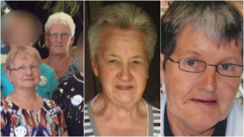Elaine Middleton, Claudia Jackson, Tess Ely and Dianne Barr died at the scene. (Supplied)
