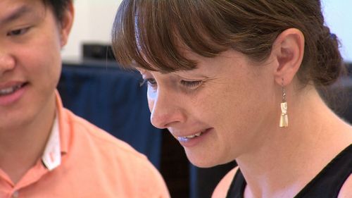 Scientist Rachaek Peak, 38, says remembering simple everyday tasks is a struggle since she suffered a stroke in her 20s. She is keen to participate in a trial of the growth hormone. Picture: 9NEWS