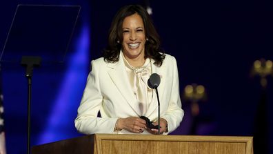 Kamala Harris at Joe Biden's victory rally